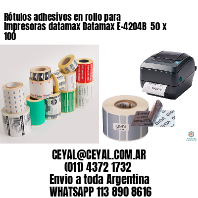 Rótulos adhesivos en rollo para impresoras datamax Datamax E-4204B  50 x 100