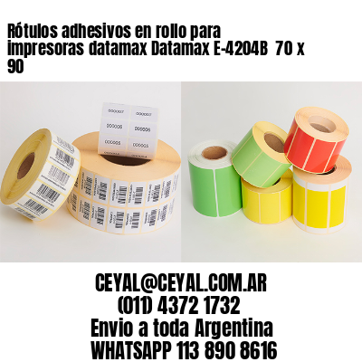 Rótulos adhesivos en rollo para impresoras datamax Datamax E-4204B  70 x 90