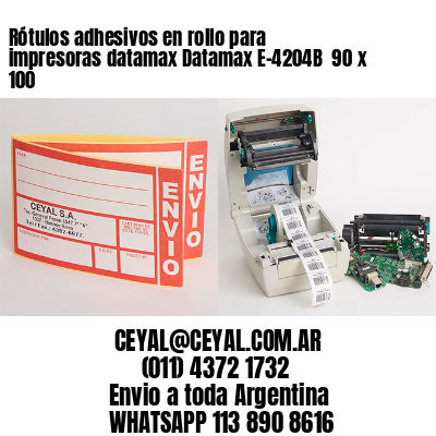 Rótulos adhesivos en rollo para impresoras datamax Datamax E-4204B  90 x 100
