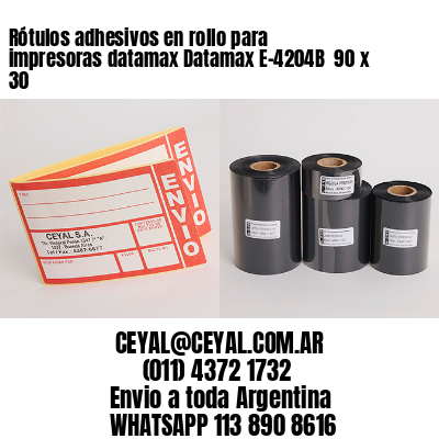 Rótulos adhesivos en rollo para impresoras datamax Datamax E-4204B  90 x 30