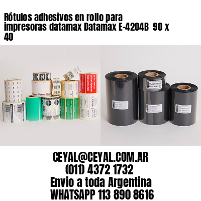 Rótulos adhesivos en rollo para impresoras datamax Datamax E-4204B  90 x 40