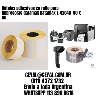 Rótulos adhesivos en rollo para impresoras datamax Datamax E-4204B  90 x 60