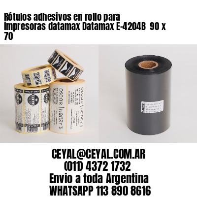 Rótulos adhesivos en rollo para impresoras datamax Datamax E-4204B  90 x 70