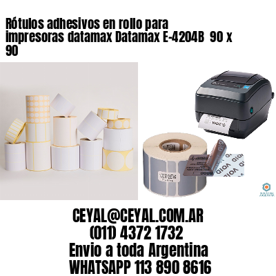Rótulos adhesivos en rollo para impresoras datamax Datamax E-4204B  90 x 90