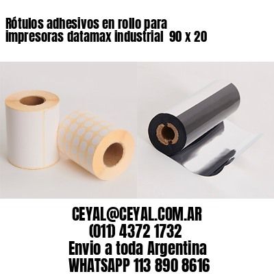 Rótulos adhesivos en rollo para impresoras datamax industrial  90 x 20