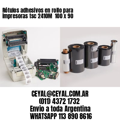 Rótulos adhesivos en rollo para impresoras tsc 2410M  100 x 90