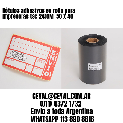 Rótulos adhesivos en rollo para impresoras tsc 2410M  50 x 40