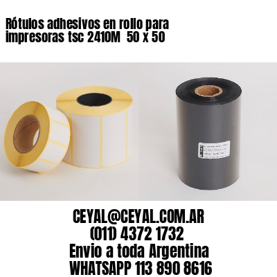 Rótulos adhesivos en rollo para impresoras tsc 2410M  50 x 50 