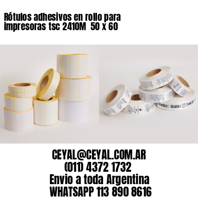 Rótulos adhesivos en rollo para impresoras tsc 2410M  50 x 60