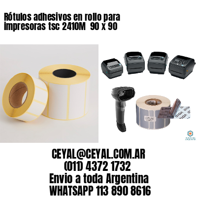 Rótulos adhesivos en rollo para impresoras tsc 2410M  90 x 90