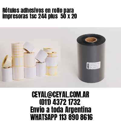 Rótulos adhesivos en rollo para impresoras tsc 244 plus  50 x 20