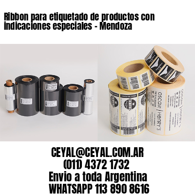 Ribbon para etiquetado de productos con indicaciones especiales - Mendoza