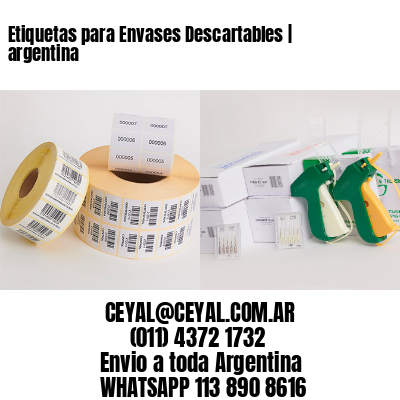 Etiquetas para Envases Descartables | argentina