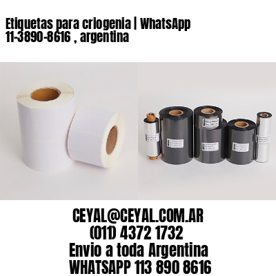Etiquetas para criogenia | WhatsApp 11-3890-8616 , argentina