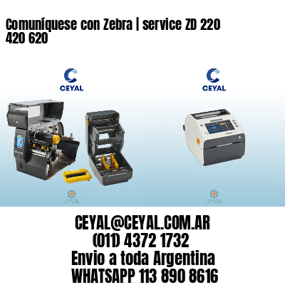 Comuníquese con Zebra | service ZD 220 420 620