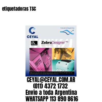 etiquetadoras TSC