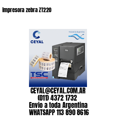 impresora zebra ZT220