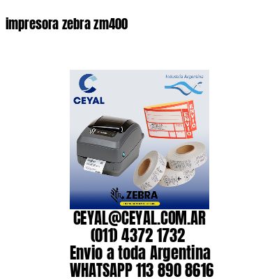 impresora zebra zm400