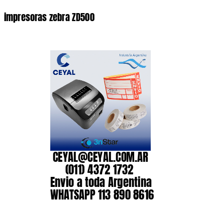 impresoras zebra ZD500