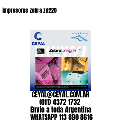 impresoras zebra zd220
