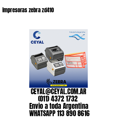 impresoras zebra zd410