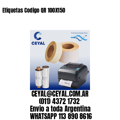 Etiquetas Codigo QR 100X150