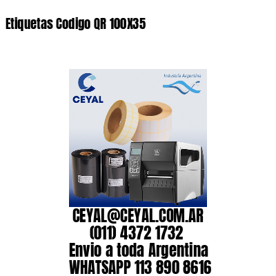 Etiquetas Codigo QR 100X35