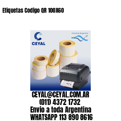 Etiquetas Codigo QR 100X60