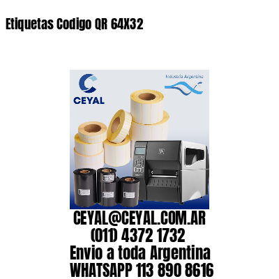 Etiquetas Codigo QR 64X32