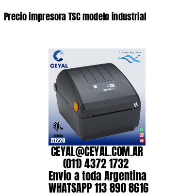 Precio impresora TSC modelo industrial
