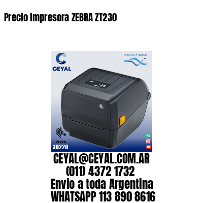 Precio impresora ZEBRA ZT230