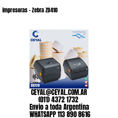 impresoras – Zebra ZD410