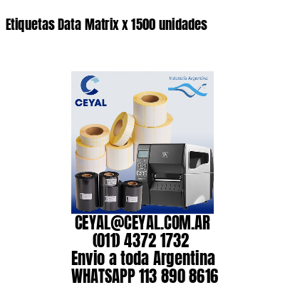 Etiquetas Data Matrix x 1500 unidades