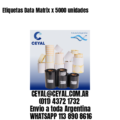 Etiquetas Data Matrix x 5000 unidades