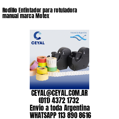 Rodillo Entintador para rotuladora manual marca Motex