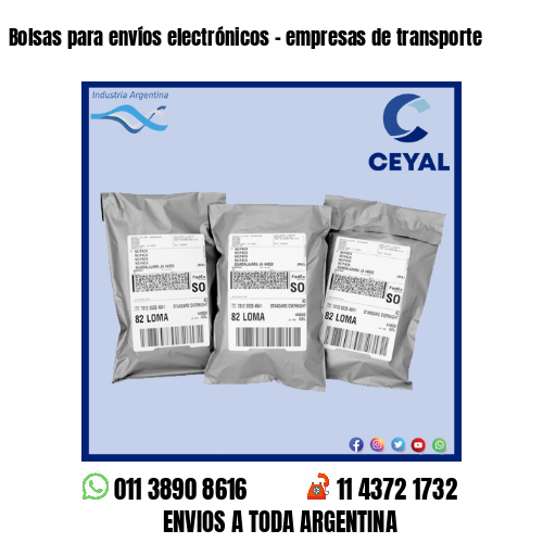 Bolsas para envíos electrónicos – empresas de transporte