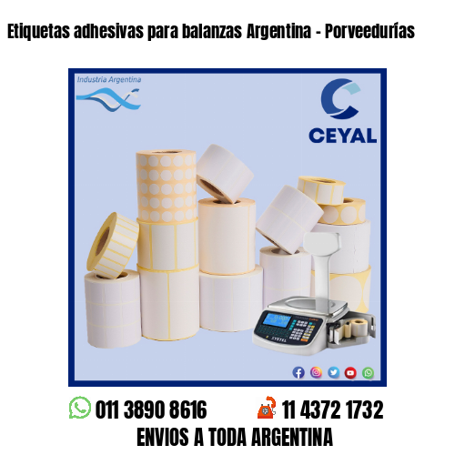 Etiquetas adhesivas para balanzas Argentina – Porveedurías