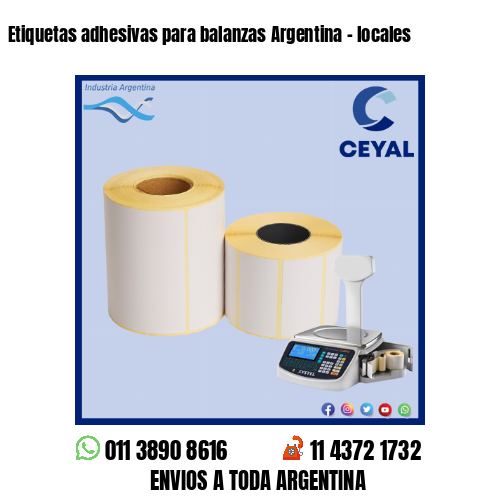 Etiquetas adhesivas para balanzas Argentina – locales