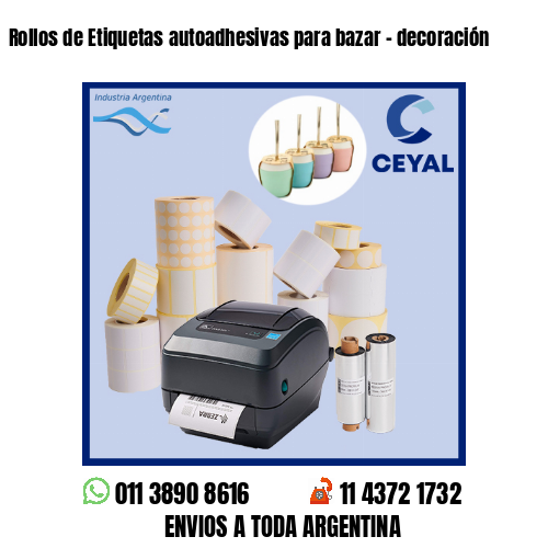 Rollos de Etiquetas autoadhesivas para bazar – decoración