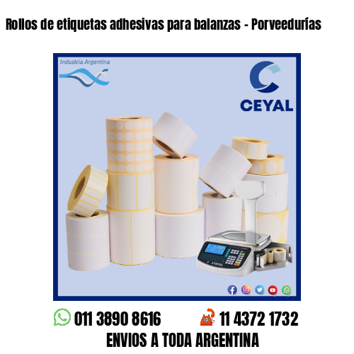 Rollos de etiquetas adhesivas para balanzas – Porveedurías