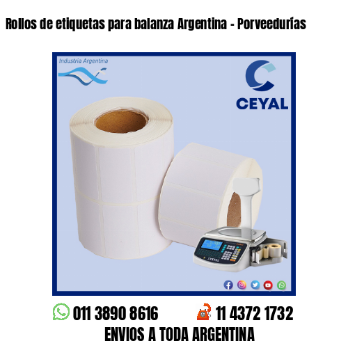 Rollos de etiquetas para balanza Argentina - Porveedurías