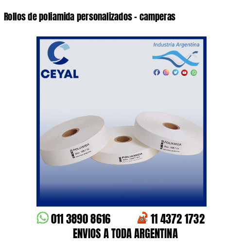 Rollos de poliamida personalizados – camperas