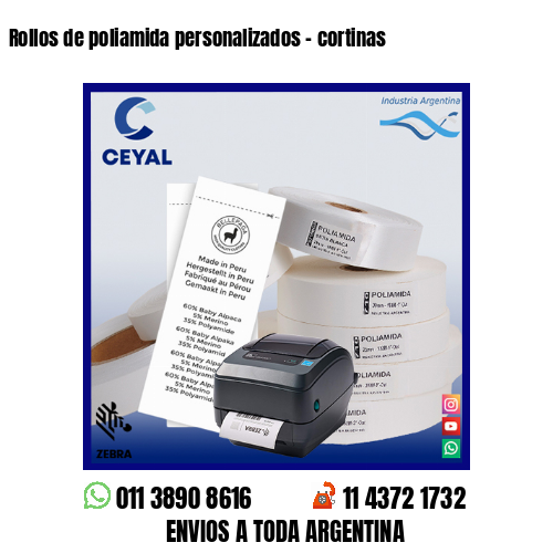 Rollos de poliamida personalizados – cortinas