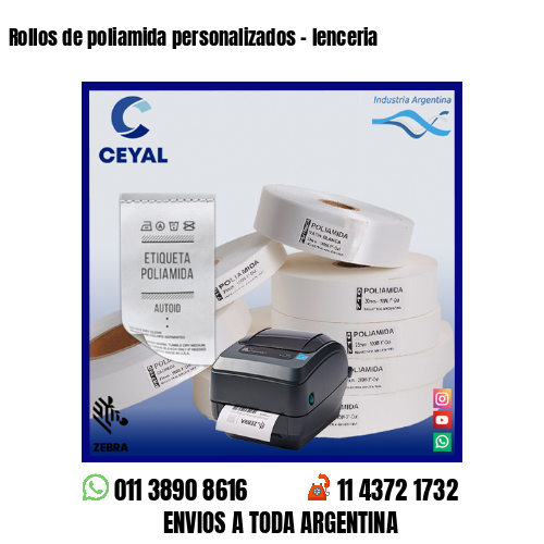 Rollos de poliamida personalizados – lenceria