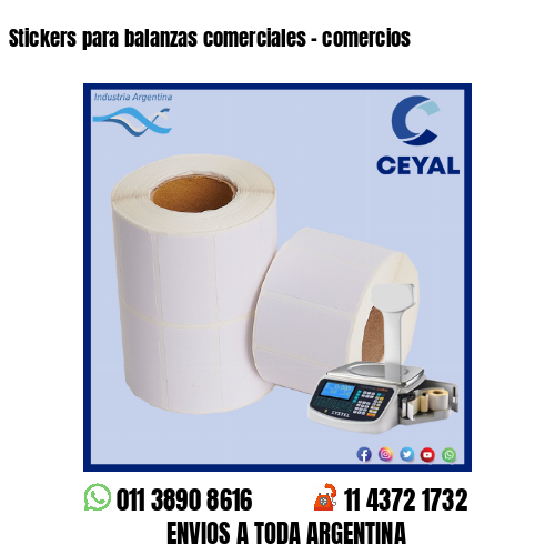 Stickers para balanzas comerciales – comercios