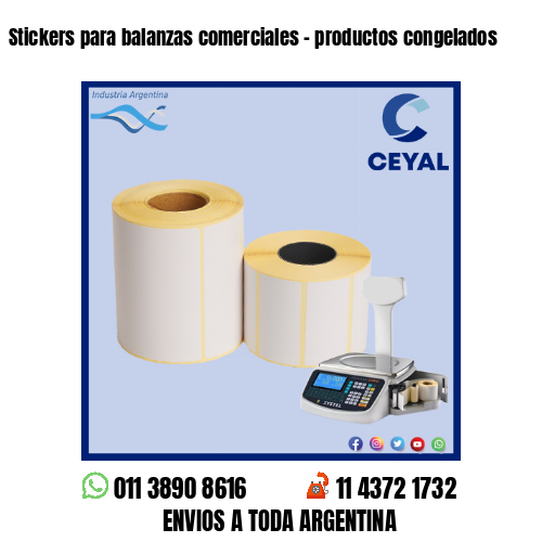 Stickers para balanzas comerciales – productos congelados
