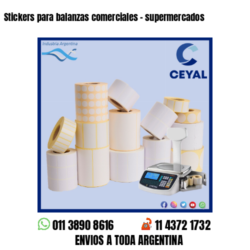 Stickers para balanzas comerciales – supermercados