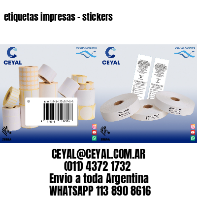 etiquetas impresas – stickers