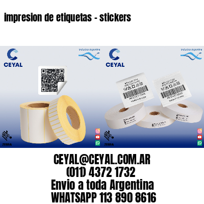 impresion de etiquetas – stickers