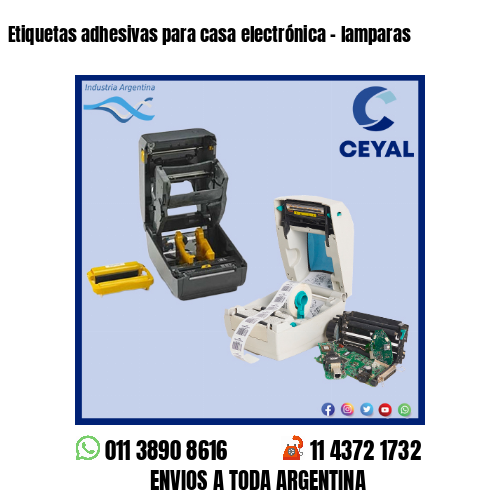 Etiquetas adhesivas para casa electrónica – lamparas